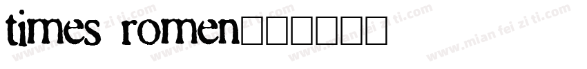 times romen字体转换